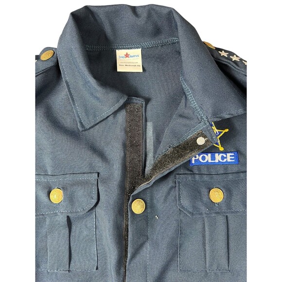 Police Unisex Kids Costume Shirt M (8-10) Halloween Cosplay Dress up America - Picture 5 of 6